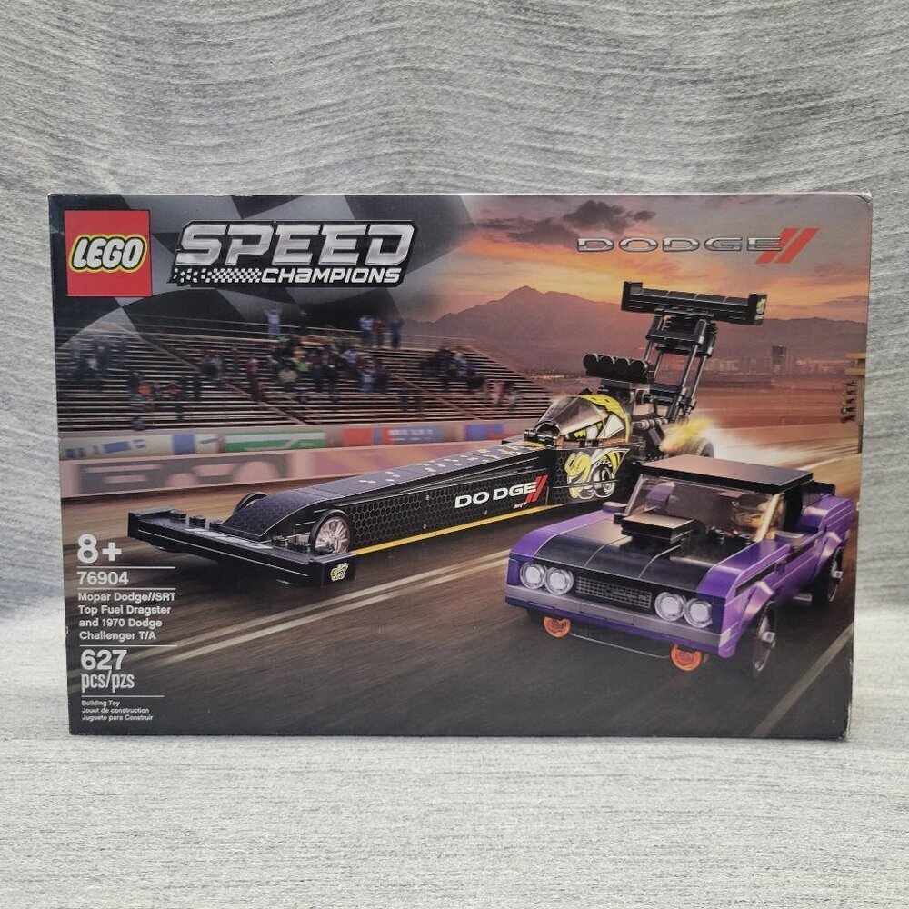 LEGO 76904-Speed Champions Mopar Dodge//SRT Top Fuel Dragster & Dodge Challenger